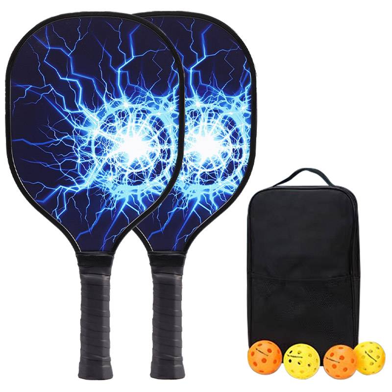 Electric Light Blue-Double-shot Set-Nine-Floor Poppy Wood [USAPA certification racket]
